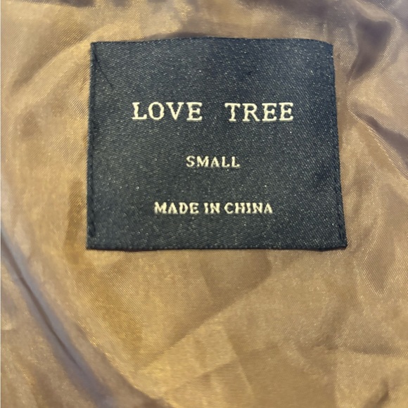 Love Tree cameo full zip trending bomber modern waist chic lightweight jacket - Picture 8 of 9